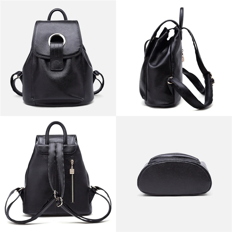 2019 Новый женский рюкзак из натуральной кожи модный Школьный Женская дорожная