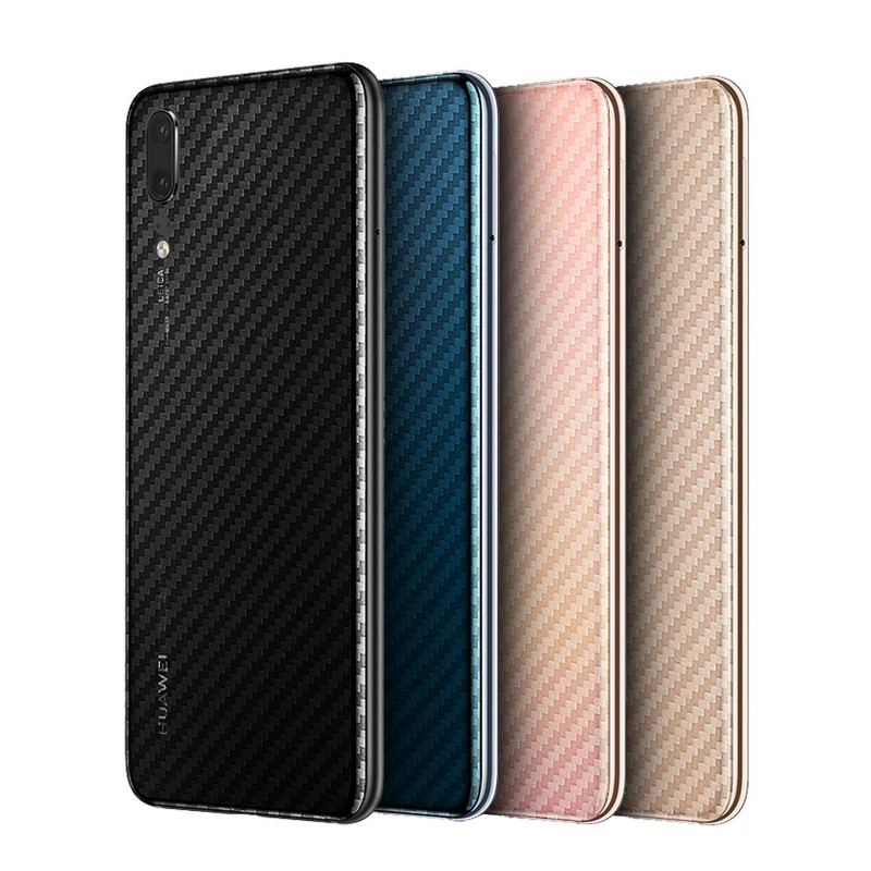 3D углеродное волокно задняя крышка Защитная пленка для Huawei P20 Pro Honor 10 9 8 7X полное