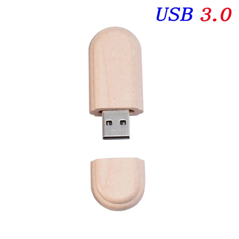 JASTER USB 3,0 деревянный usb флэш-накопитель+ флип-бокс ручка-накопитель 4 ГБ 8 ГБ 16 ГБ 32 ГБ 64 Гб Внешняя карта памяти(10 шт. бесплатный логотип - Цвет: Maple  wood