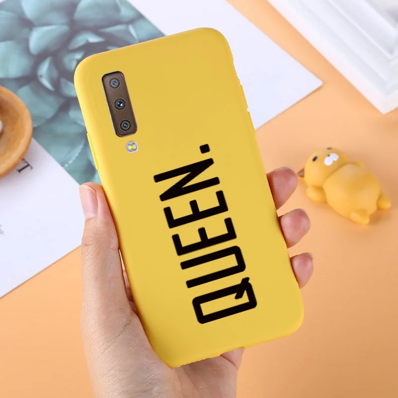 Мягкий желтый чехол из ТПУ для samsung Galaxy A70, чехол для samsung Galaxy A50, A30, S8, S9 plus, S7, S7 edge, силиконовый чехол - Цвет: 22
