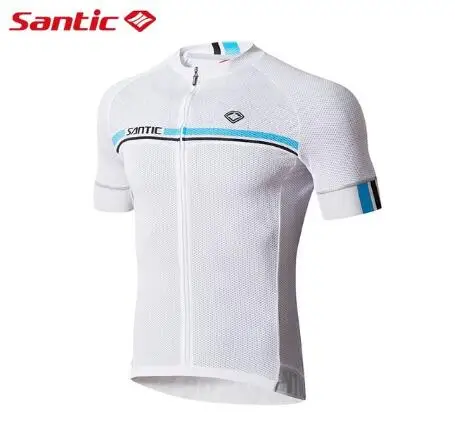 Santic 8 стиль мужской короткий рукав Велоспорт Джерси лето дышащий MTB дорожный велосипед Топ быстросохнущая Pro Спорт на открытом воздухе Футболка с рисунком "Верховая езда" - Цвет: WM7C02107WER