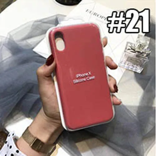 32 цвета жидкий силиконовый чехол для телефона для Apple X/XS Max XR популярный яркий выразительный чехол для iPhone 6 6s plus 7 8 plus - Цвет: 21
