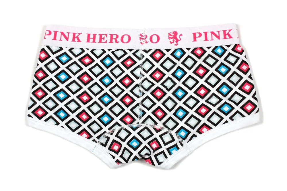 4 шт./лот Pink Heroes высокого качества нижнее белье из хлопка, Для мужчин шорты-боксеры модный принт мужские трусы