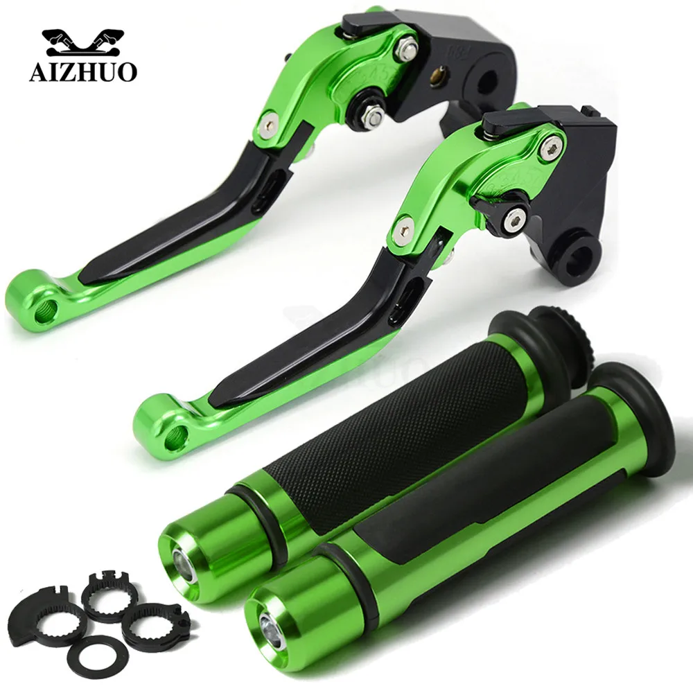 Мотоцикл тормозной рычаг сцепления регулируемый + ручки захваты для KAWASAKI Z800 Z800E Z