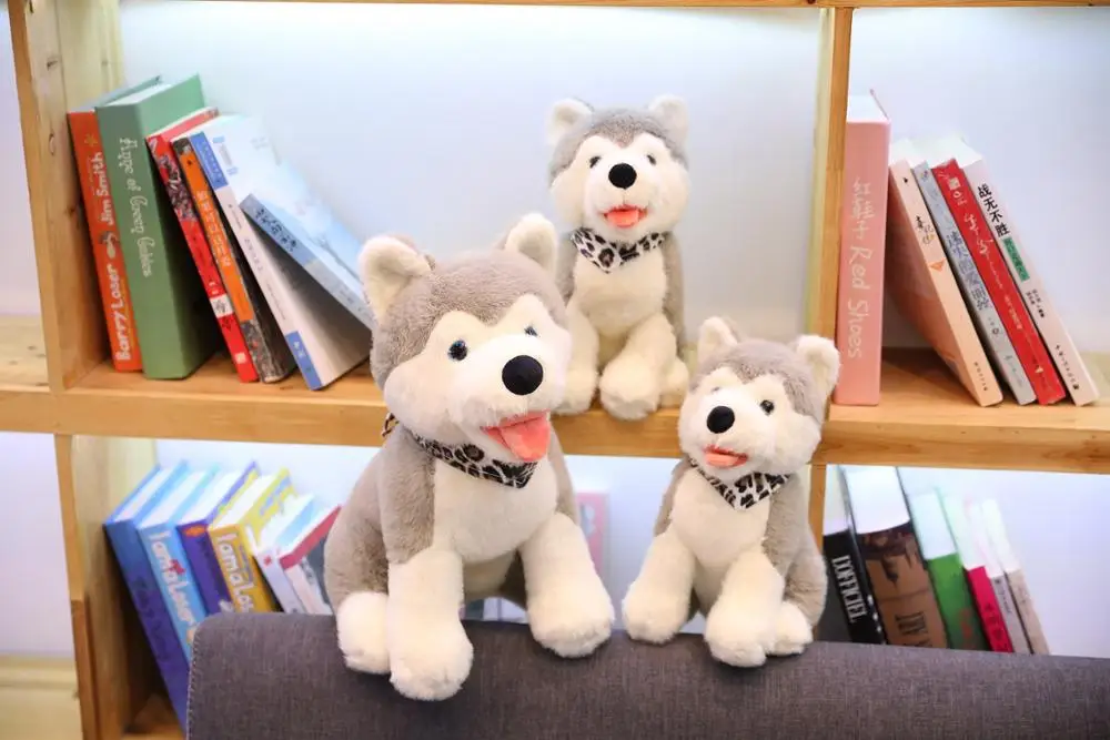 

28/38/48cm New Simulation Husky Dog Plush Toys Kids Lovely Shiba Inu Animal Stuffed Dolls Baby Birthday Gifts Christmas present