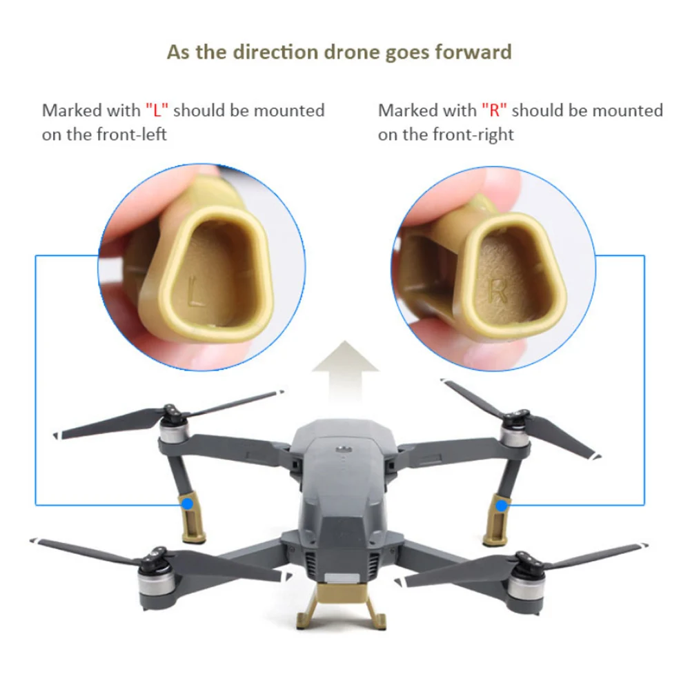 DJI Mavic Pro Platinum шасси Проставка комплект Райзер набор стабилизаторов с защитной прокладкой и безопасной посадочная подставка крепление