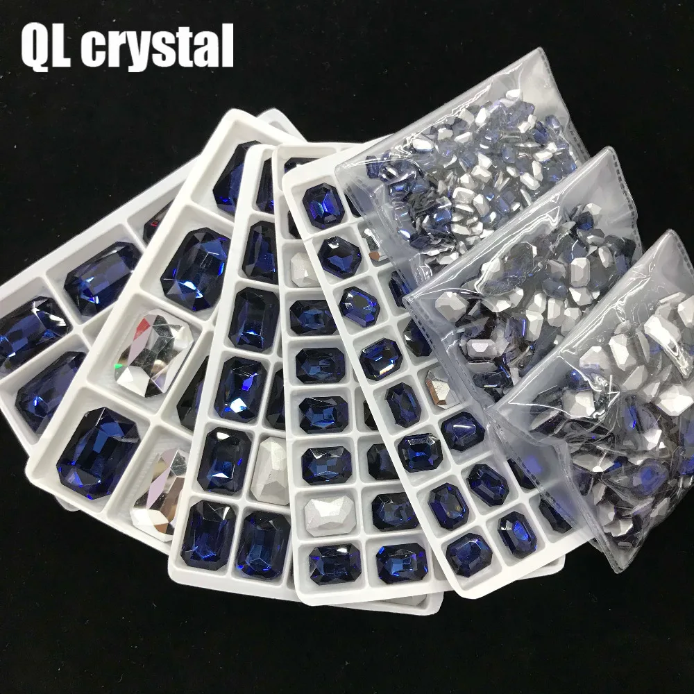 QL кристалл все размеры восьмиугольник Pointback горный хрусталь Высокое качество для