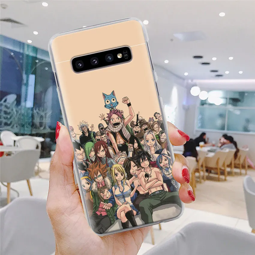 Аниме Манга Сказочный Хвост Логотип чехол для телефона для samsung Galaxy S10e S10 Plus S7 S8 S9 Plus Note 8 9 M10 M20 M30 жесткий чехол