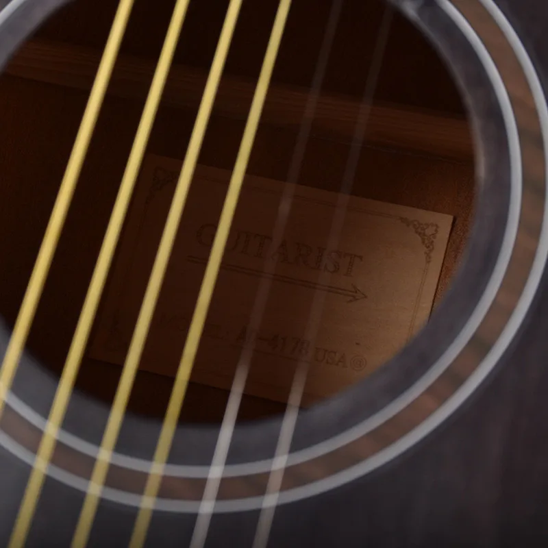 Гитара ist guitar 40 41 дюймов Акустическая гитара из красного дерева глянцевая отделка палисандр гриф гитара ra с гитарными струнами