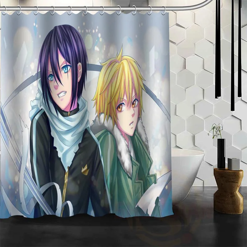 Лучший Хороший пользовательский душ Noragami занавеска для ванной