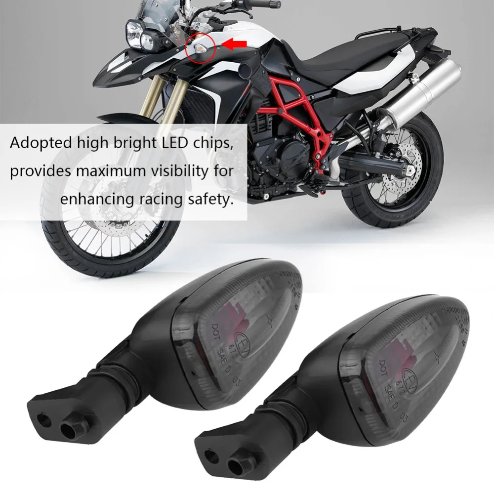 1 пара мотоциклетных указателей поворота для BMW F800 F650R1200 темно-коричневый имеет