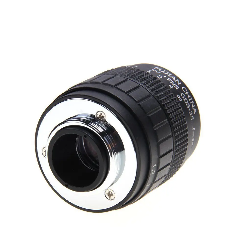 Фуцзянь 35 мм F1.7 CCTV кино объектив + C крепление макрокольцо капот для Olympus Micro 4/3 m4/3 EP5