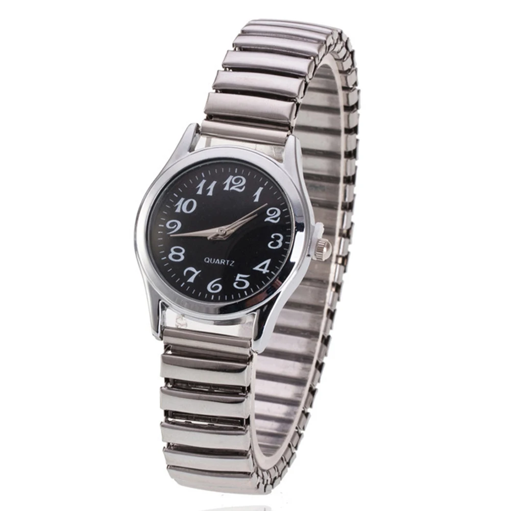 Stainless Steel Band Alloy Lovers Business Quartz Movement Wristwatch Elastic Strap Couple Wrist Watch | Наручные часы