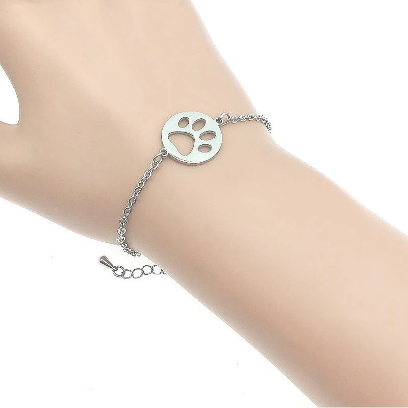 Подвеска Собачья лапа из нержавеющей стали 100% не потускнеет оптовая продажа