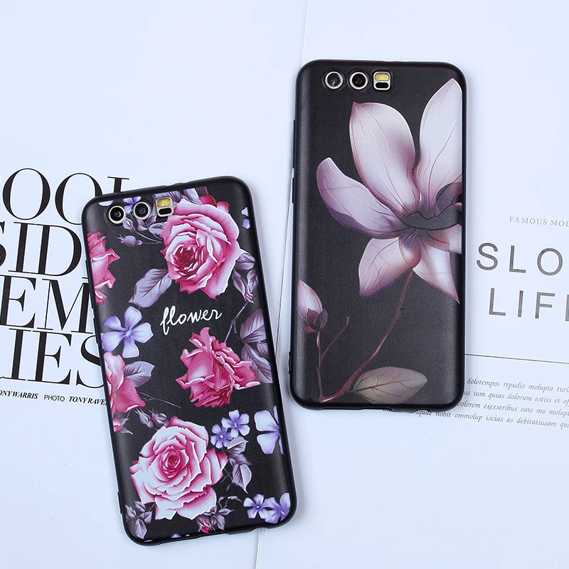 EIRMEON чехол для Huawei Honor 9 10 Lite Nova 3E 2 Plus 6X 7X P8 P9 P10 P20 Pro 2016 2017 3D мягкий рельеф ТПУ