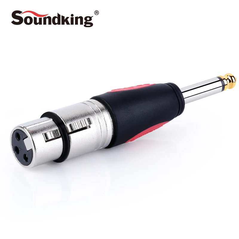 Soundking XLR гнездовой до 6 35 мм разъем свинцовый адаптер микрофон ЛИДЕР 3pin Женский