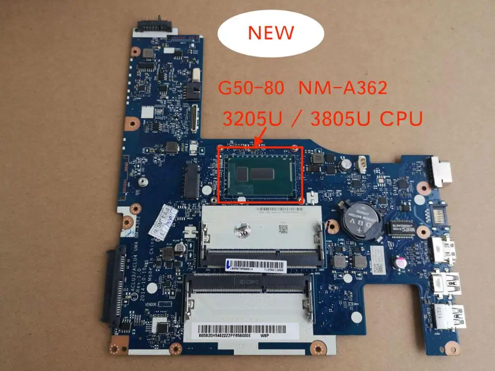 Бесплатная доставка Новинка ACLU3/ACLU4 UMA NM A362 Логическая плата для Lenovo G50 80