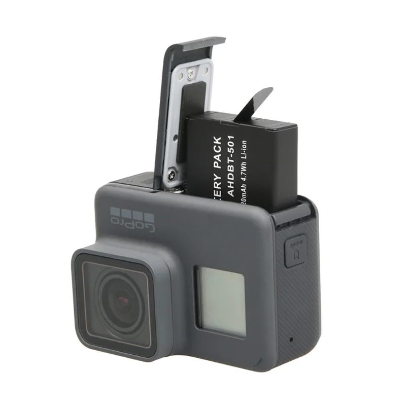 2 шт. для GoPro Hero 5 6 7 батарея и зарядное устройство+ водонепроницаемый корпус чехол защитная оболочка для GoPro Hero7 6 Hero5 Черные Аксессуары