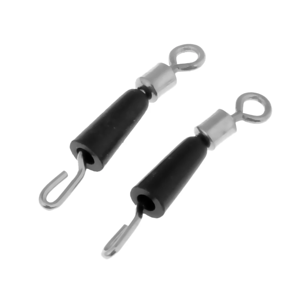 

Set of 100pcs Fishing Rolling Swivel Line Connector Fast Link Fishing Pins Swivels de pesca Emerillons de peche