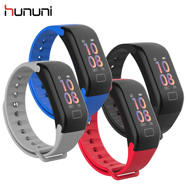 HUNUNI F1 плюс фитнес трекер для сна Шагомер умный спортивный браслет Bluetooth Смарт