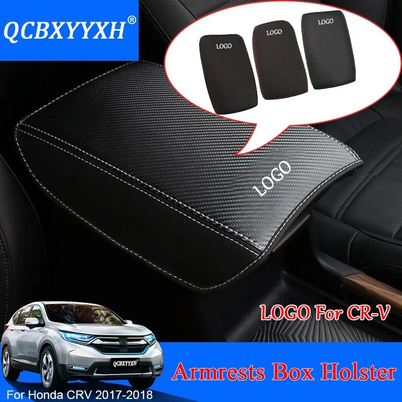 QCBXYYXH Car Armrest Pad Cover Center Console Auto Armrests Box Pads Leather Storage Protection Cushion For Honda CRV CR-V 2017 |
