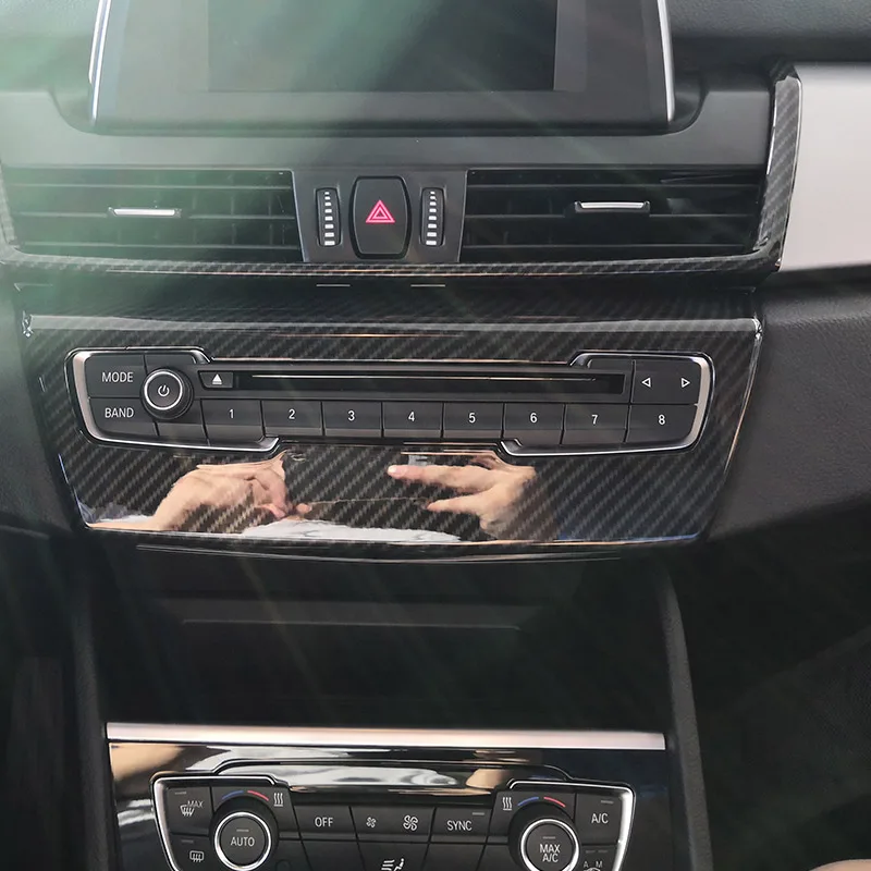 Стильная панель из углеродного волокна для BMW 2 серии F45 F46 218i 2015 2018 ABS центральная