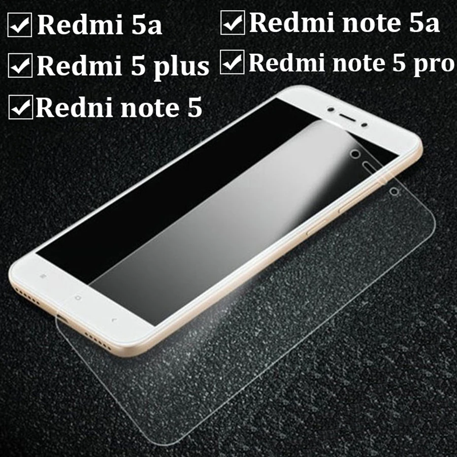 Закаленное стекло для Xiaomi Redmi Note 5 для Xiaomi Redmi Note 5 Pro 5 Plus 5A Xiomi Xaomi Защитное стекло для экрана Защитная пленка