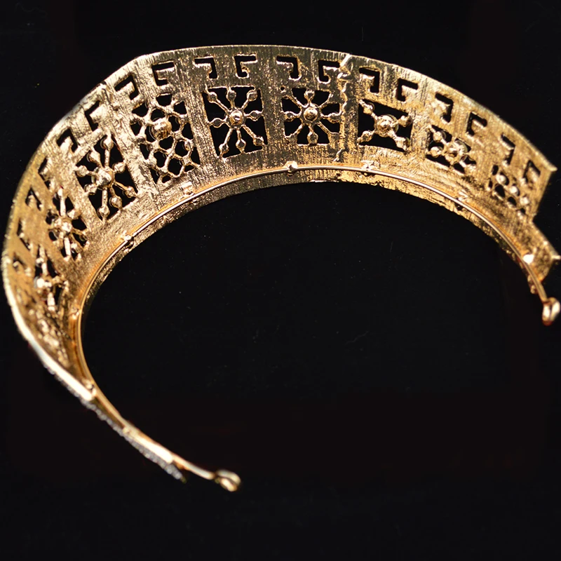 Новые золотые и серебряные серьги ручной работы с кристаллами Корона набор