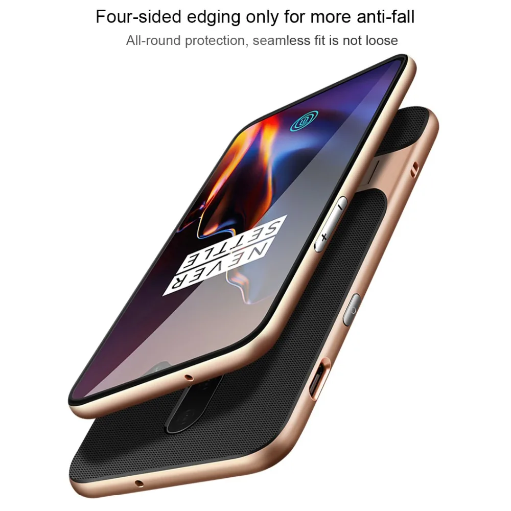 OnePlus 6 T чехол One Plus противоударный гибридный мягкий из тпу s + жесткий бампер для