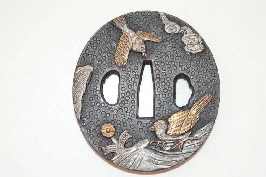Чудесный Сплав Tsuba Guard для японского Tsuba самурайский меч катана Guard Wakizashi хороший - Цвет: T-10