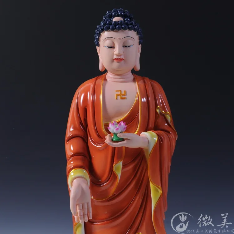 

21 "Oriental Sam put Ephraim like the sun Bodhisattva moonlight Bodhisattva Dehua ceramic painting Buddhist supplies wholesale