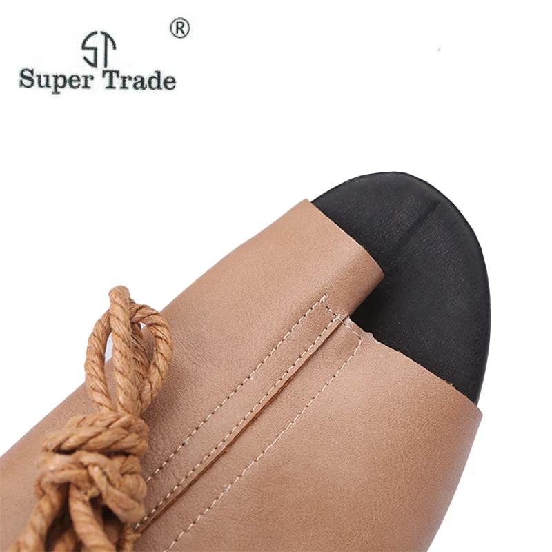 На плоской подошве женские сандалии с открытым носком Для женщин летние Ремешок