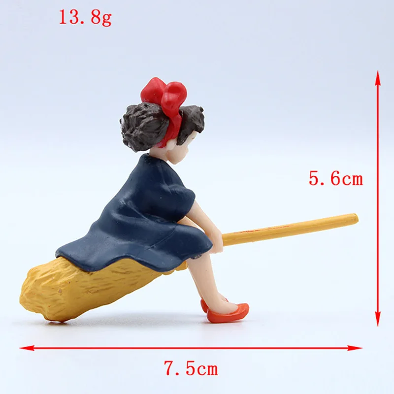 1 шт. 7 5 см Милая студийная Ghibli Hayao Miyazaki Kiki служба доставки Кики сидите на метле