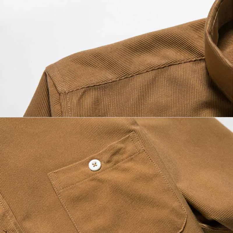 Мужская Вельветовая рубашка; сезон осень-зима; мужская хлопковая повседневная одежда с длинными рукавами; большие размеры; деловая мужская одежда; Мужская одежда для отдыха; сезон осень-зима