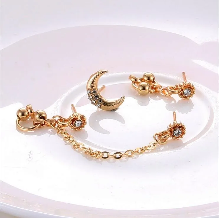 Женские серьги подвески популярные золотые с крестиками аксессуары для ушей и