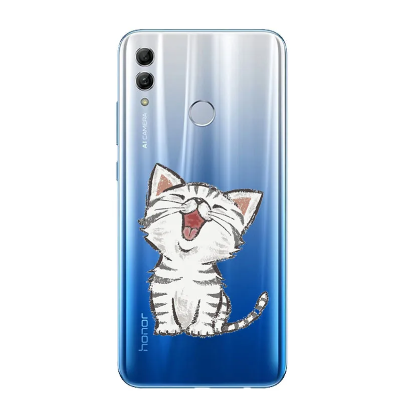 04 Чехол для телефона s для Honor 10 чехол для Honor 10 Lite силиконовый прозрачный Футляр Кот лев тигр чехол с фруктовым принтом для Huawei Honor 10 Lite - Цвет: 04