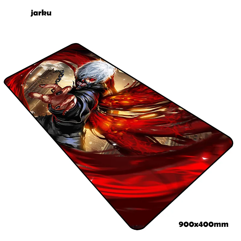 size 900x400x3mm Коврик для мыши с изображением Токийского вурдалака 900x400x3 мм, игровой коврик для мыши, большой коврик для мыши для геймера, компьютерный стол, гаджет, коврик для мыши, notbook, pc - Цвет: size 900x400x3mm