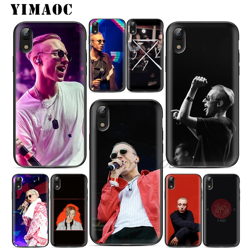 YIMAOC T-Fest Rapper холодный Мягкий ТПУ Черный силиконовый чехол для iPhone X или 10 8 7 6 6S Plus 5 5S