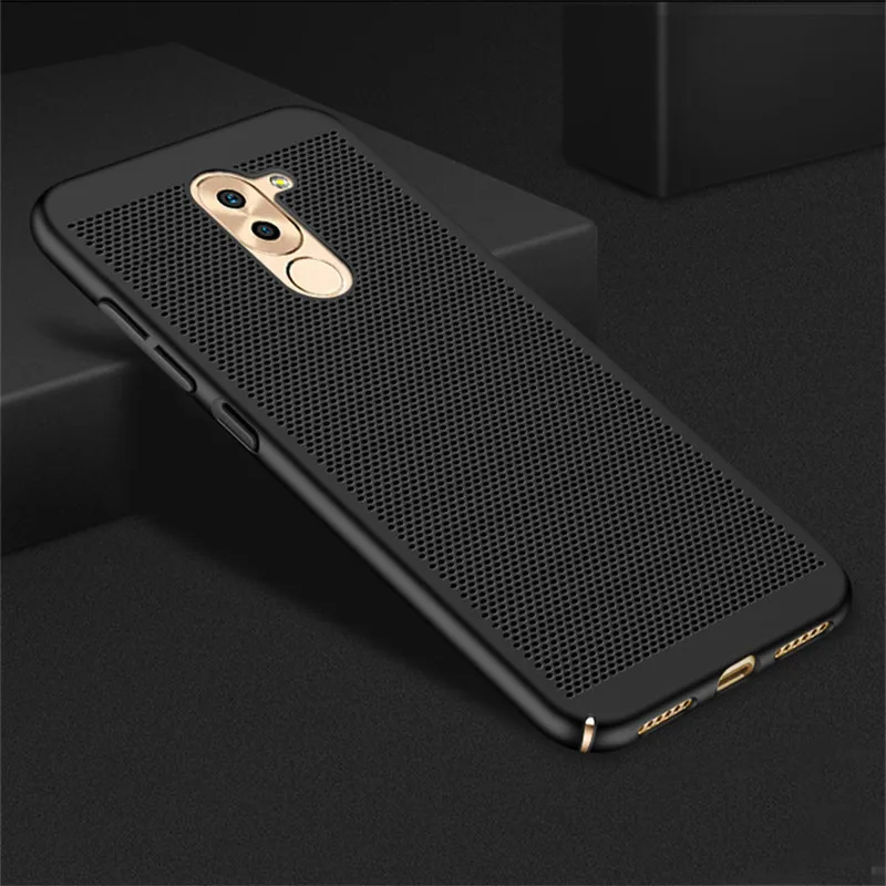 Black Чехол из углеродного волокна для huawei Honor 6x, Мягкий противоударный силиконовый чехол, полная защита для huawei GR5, задняя крышка, чехол - Цвет: Black