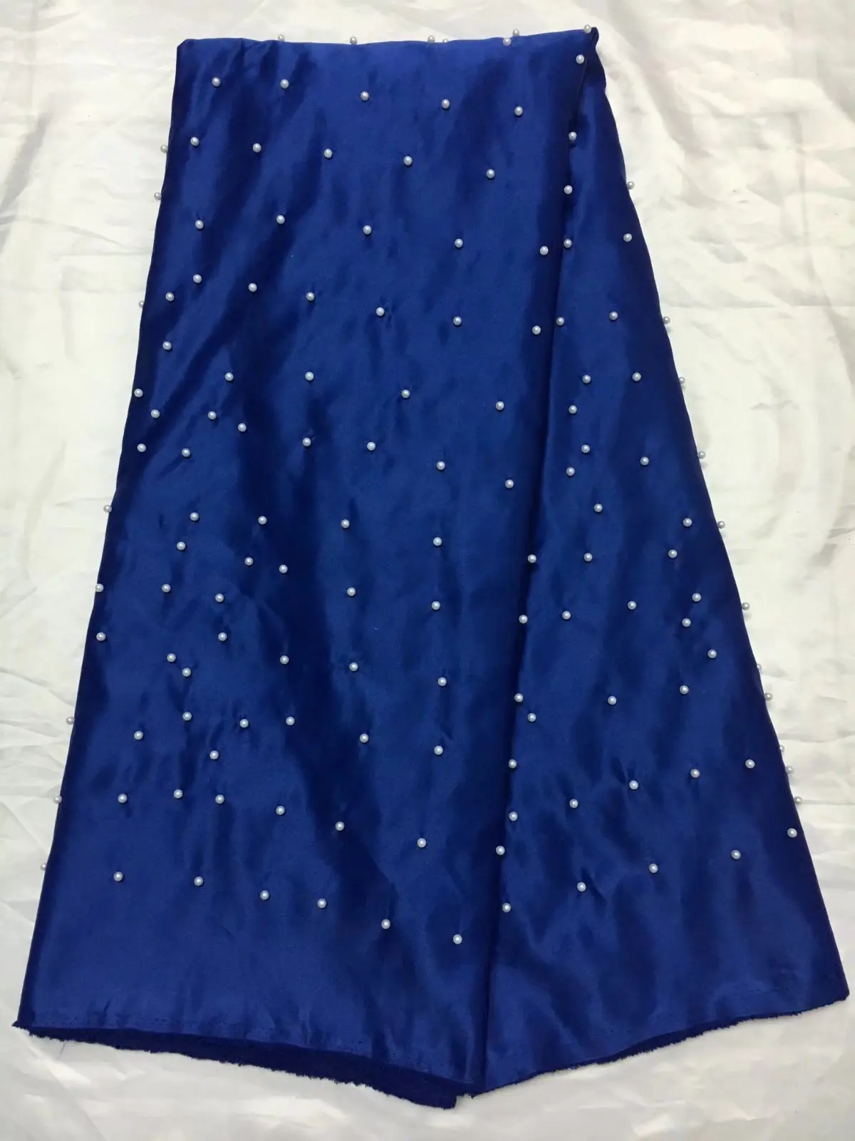 Новая африканская кружевная ткань с Бисером Джордж Новинка 2017