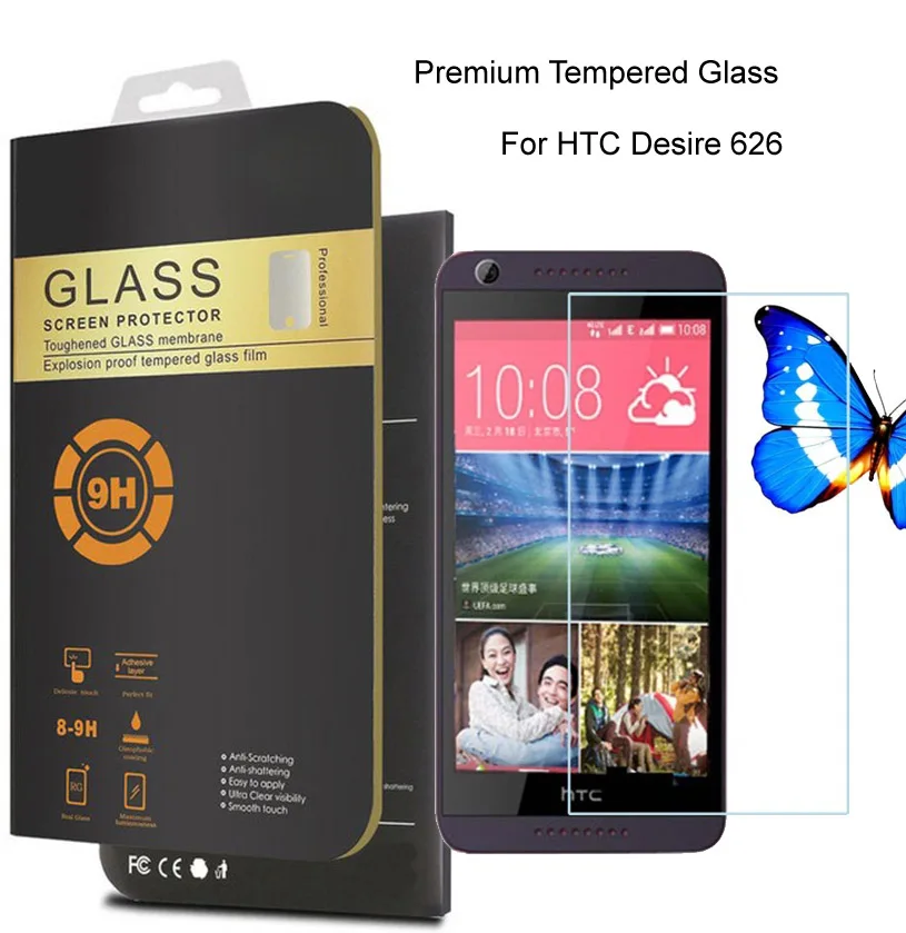 Для HTC Desire 626 dual sim 0 26 мм Премиум Защитная пленка Закаленное стекло для 626G + экрана