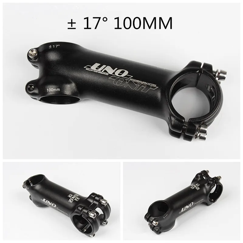 17 degree 100MM 1 шт. UNO дорога горный велосипед велосипедный вынос руля 7/17 градусов Велосипеды 60-130 мм - Цвет: 17 degree 100MM