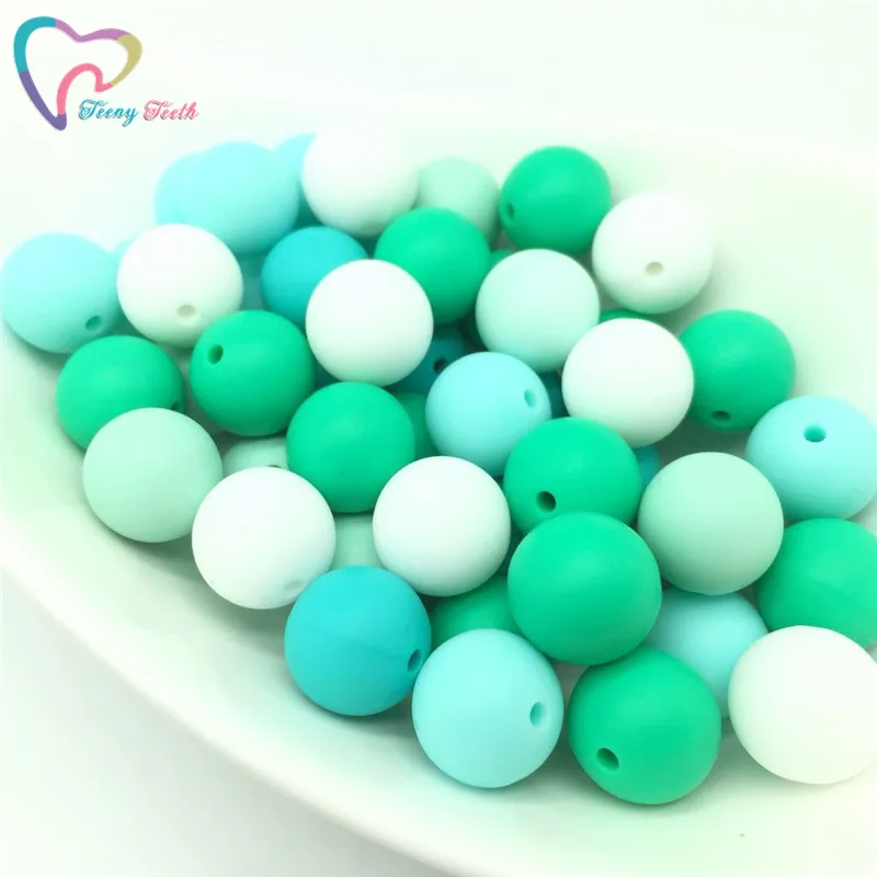 Силиконовые шарики для прорезывания зубов teeny teeth 40 шт. круглые свободные