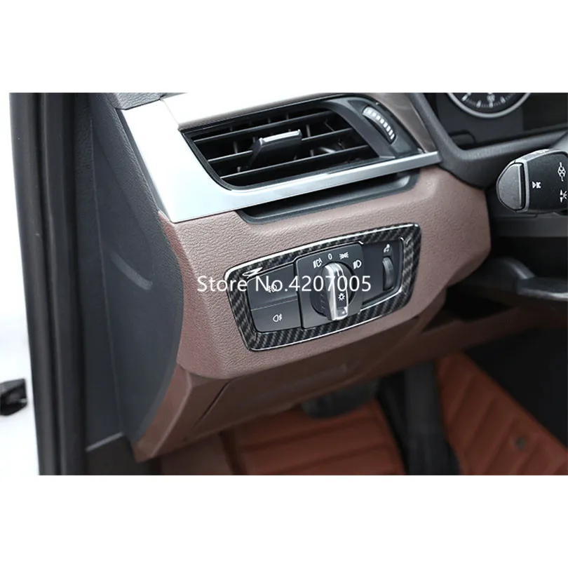 ABS пластик углеродного волокна головной свет фар переключатель крышка Накладка