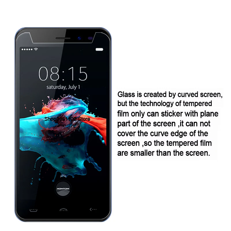Закаленное стекло 9H 2.5D для Homtom HT16 Премиум Защитная пленка мобильный телефон