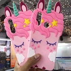 3D милый мультяшный Единорог чехол для Huawei P30 Pro Mate 20 Lite Y5 II 2 Y6 2017 P10 P9 P8 Lite 2017 милый мягкий силиконовый чехол для телефона