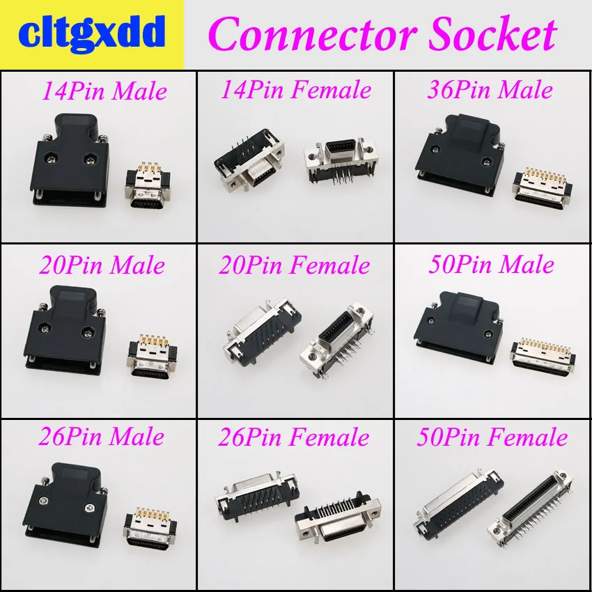 Разъем cltgxdd MDR 14 20 26 36 50 Pin совместимый 3M SCSI CN разъем порта 10314 10320 10326 10336 10350 тип
