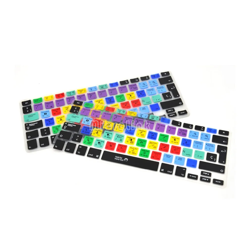 Новый SP Испанский клавиатура Чехлы для Macbook Pro A1278 Air 13 Ableton Live Logic X Avid Photoshop