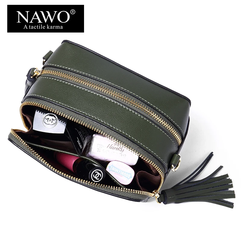 НАЖО модные Разделение кожаные женские Crossbody сумка для Для женщин Мини сообщение