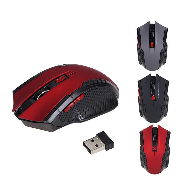 Беспроводная оптическая мышь 2 4 ГГц 1600DPI USB для прокрутки планшета ноутбука